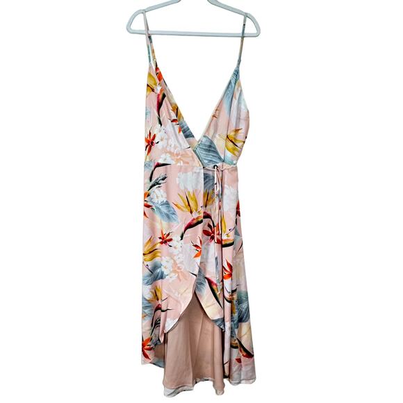 Show Me Your Mumu Meghan Wrap Dress - Pink Paradise Party NWT Size 3XL - Picture 2 of 10